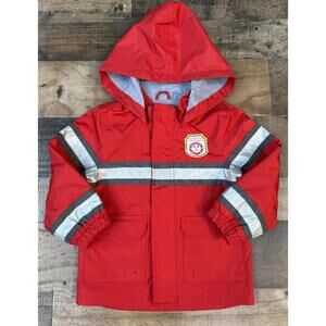 Fire Fighter Red Boys Size 4 4T Jacket Fall Or Winter Clothing